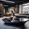 Stainless Steel Art Furniture Tea Table