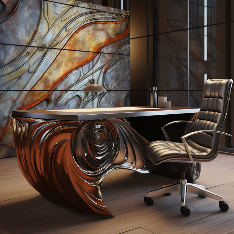 Stainless Steel Art Desk Furniture