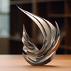 Leaf Shape Sculpture Ornament