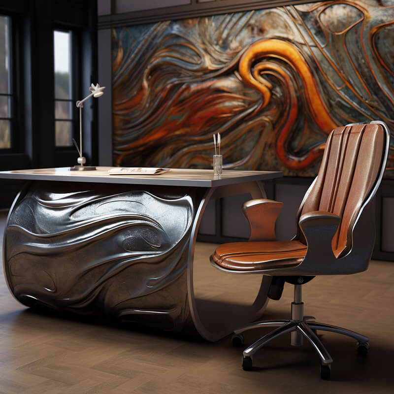 Stainless Steel Art Desk Furniture