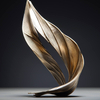 Leaf Shape Sculpture Ornament