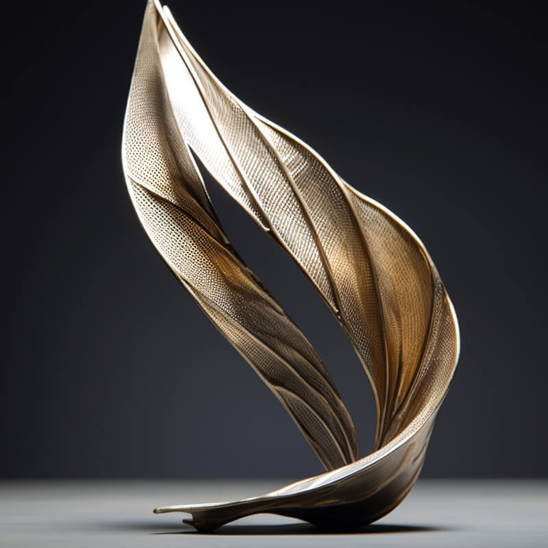 Leaf Shape Sculpture Ornament