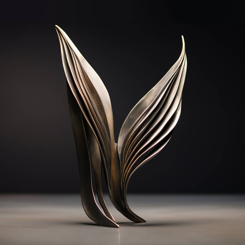 Leaf Shape Sculpture Ornament