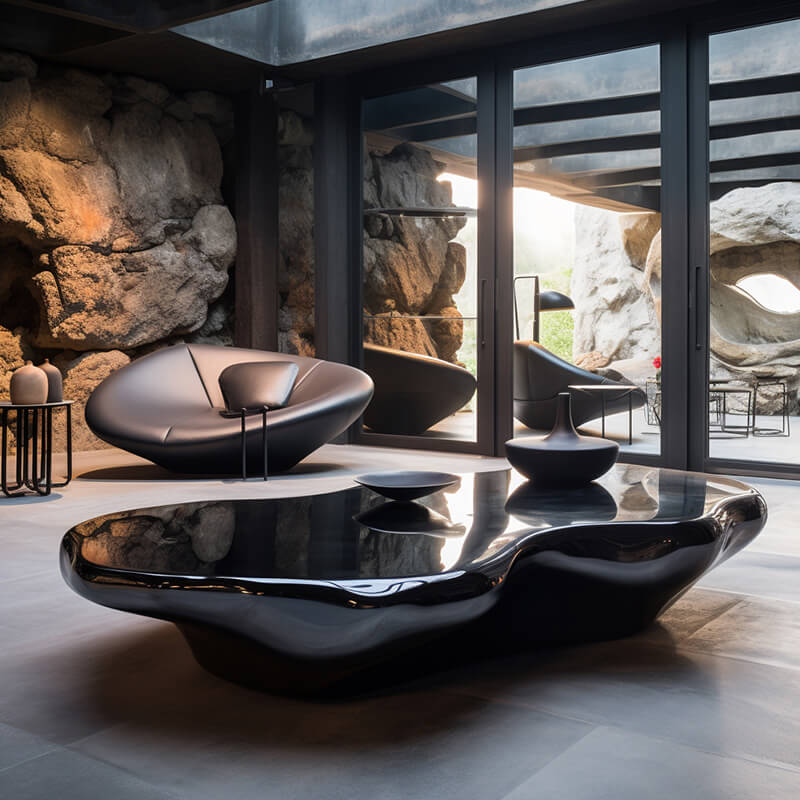 Stainless Steel Art Furniture Tea Table