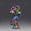 Seven-color Taihu Stone Sculpture