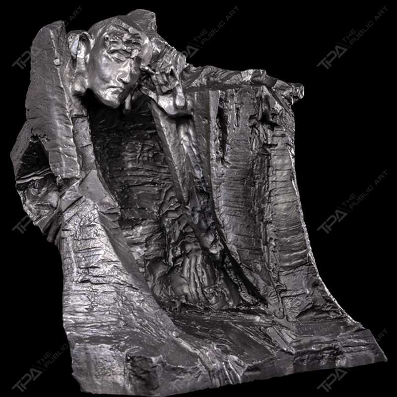 Contemplating The Arhat Sculpture