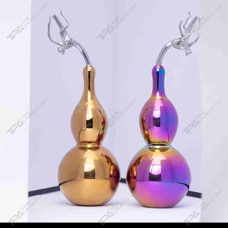 Stainless Steel Exquisite Gourd Sculpture