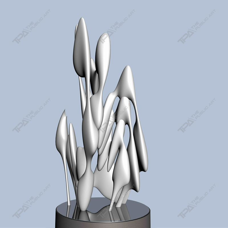 Stainless Steel Art Work Stars in The Milky Way