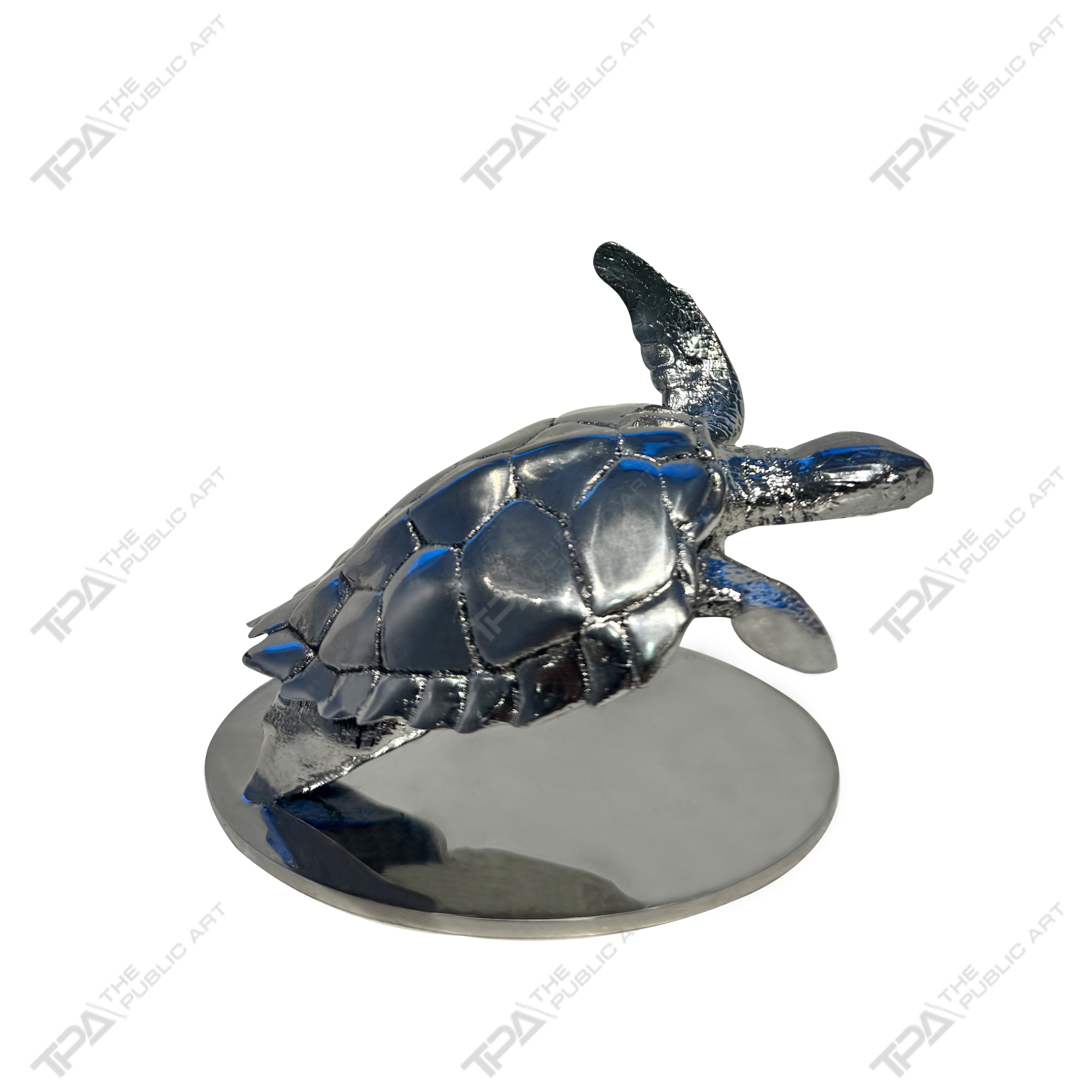 Artistic Stainless Steel Turtle Sculpture
