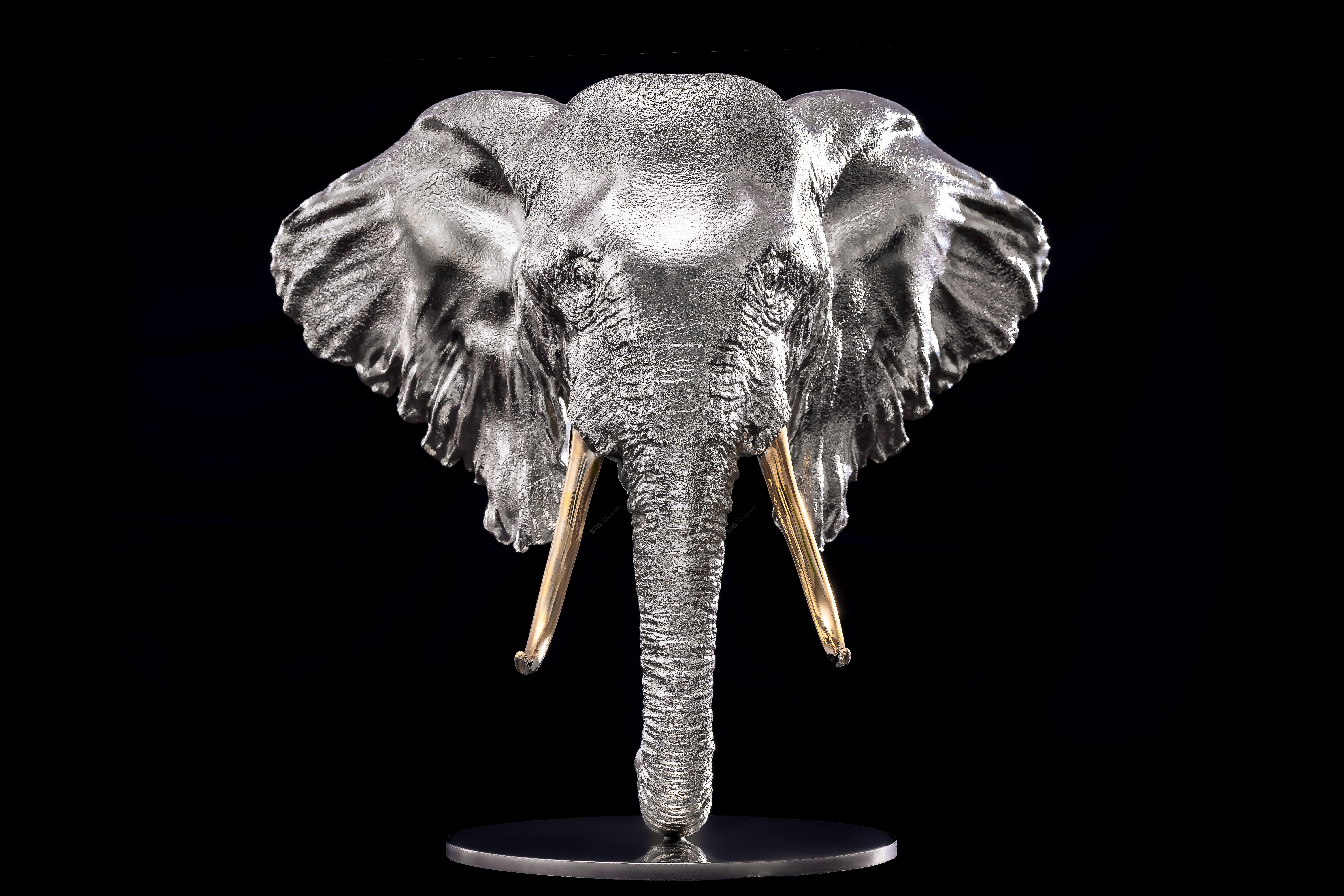 Elephant Head Craft Sculpture