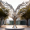 Laser Cutting Stainless Steel Outdoor Sculpture