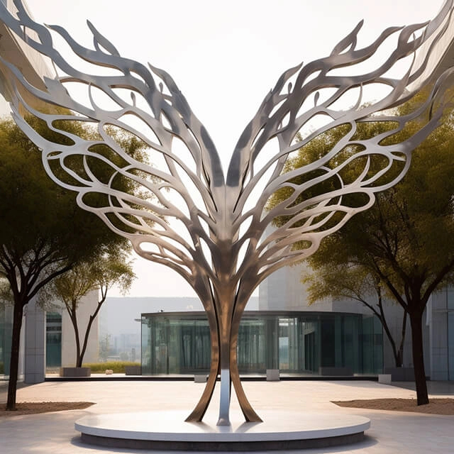 Laser Cutting Stainless Steel Outdoor Sculpture