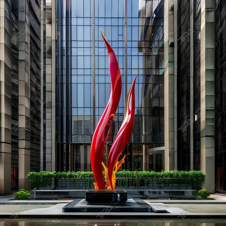 large flame artwork