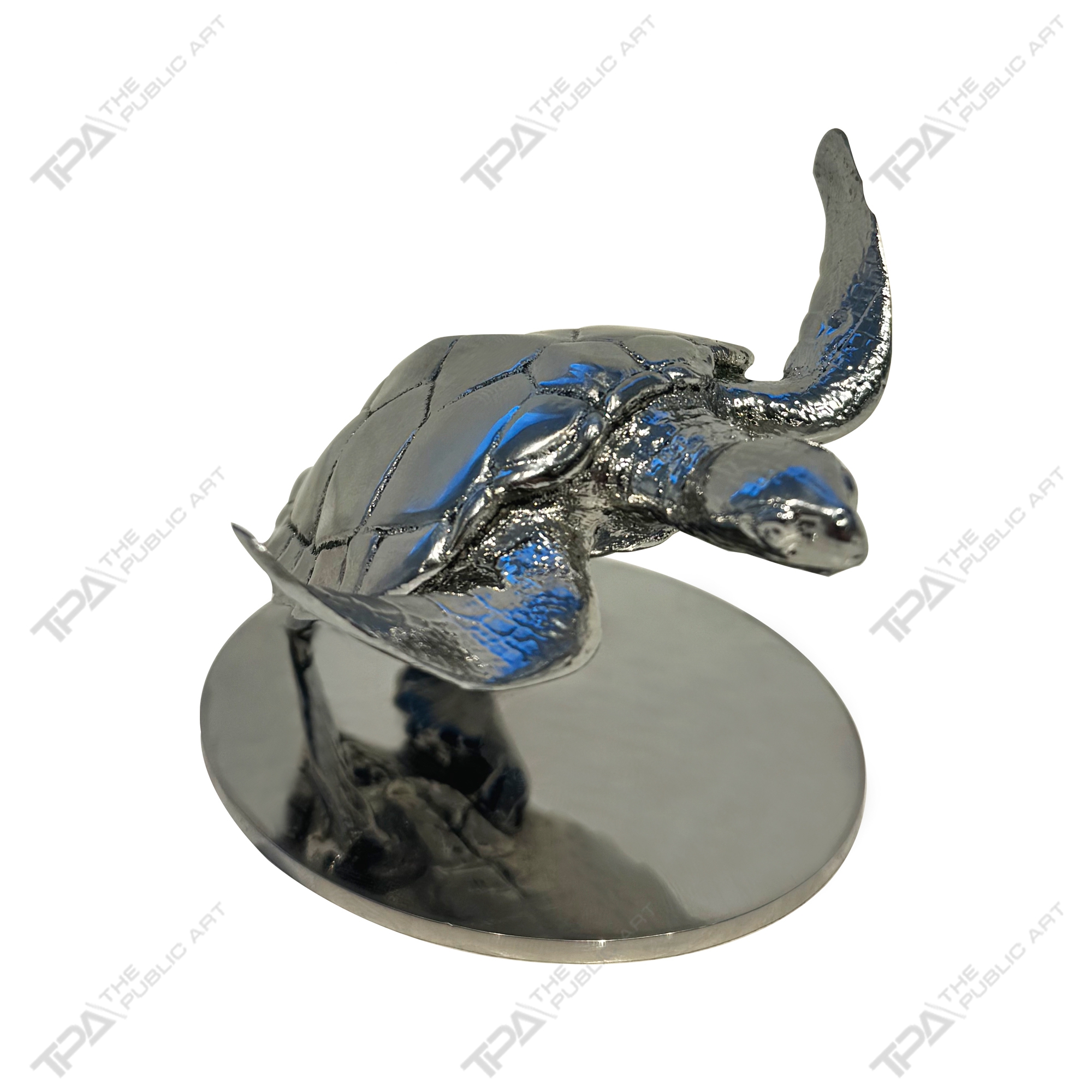 Artistic Stainless Steel Turtle Sculpture