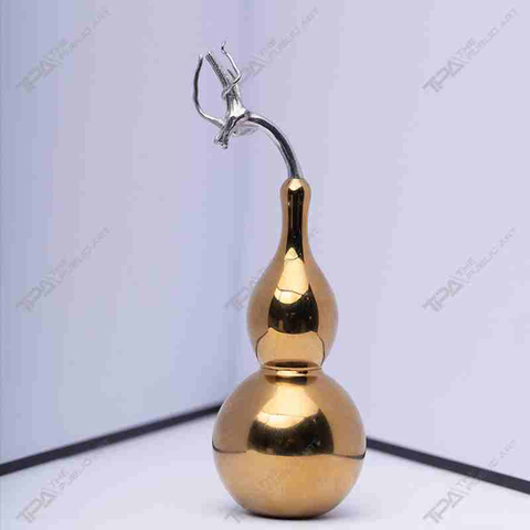 Stainless Steel Exquisite Gourd Sculpture