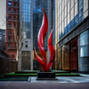 Painted Stainless Steel Urban Sculpture