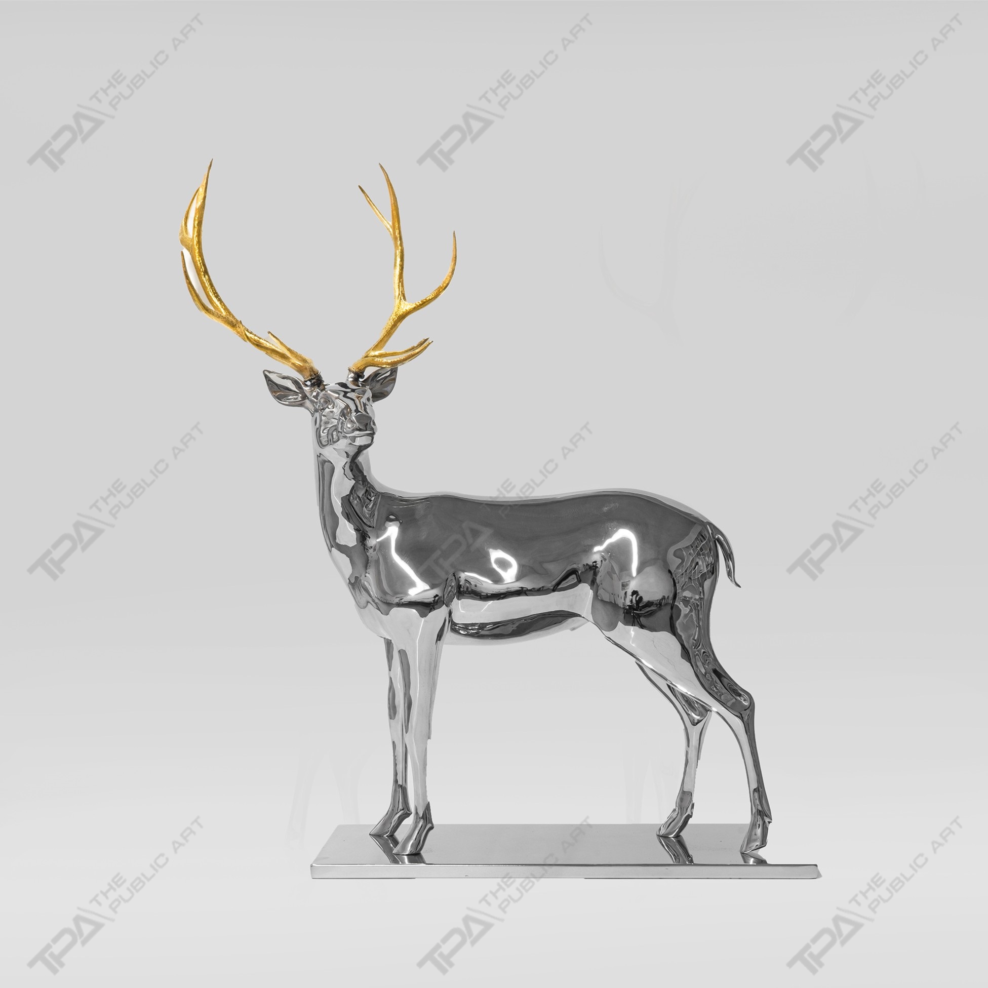Artistic Fawn Sculpture of The Melodious Call of Deer