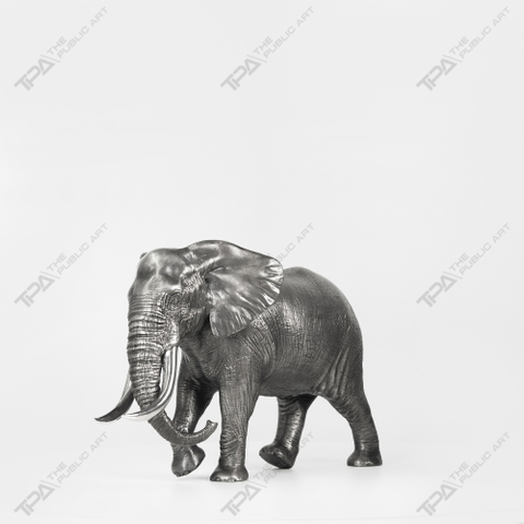 Asian male elephant art sculpture