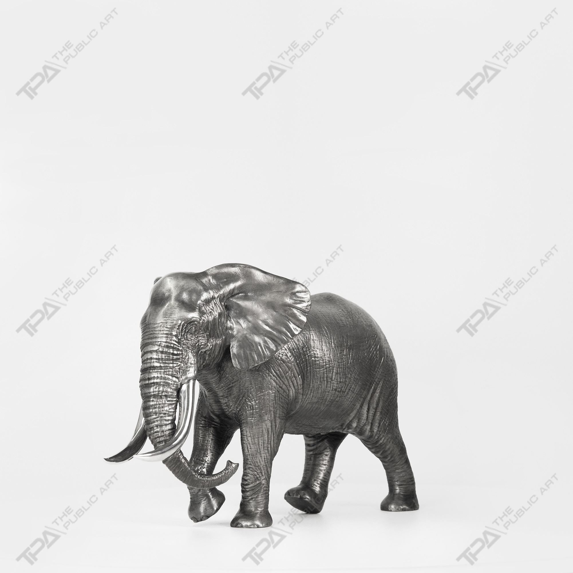 Asian male elephant art sculpture