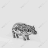 Hippopotamus Art Stainless Steel Sculpture