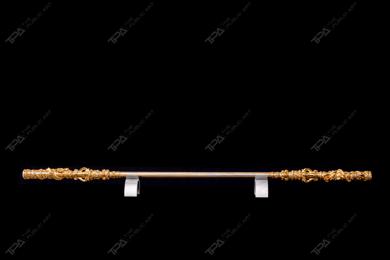Three-dimensional Sculpture of The Golden Hoop Rod