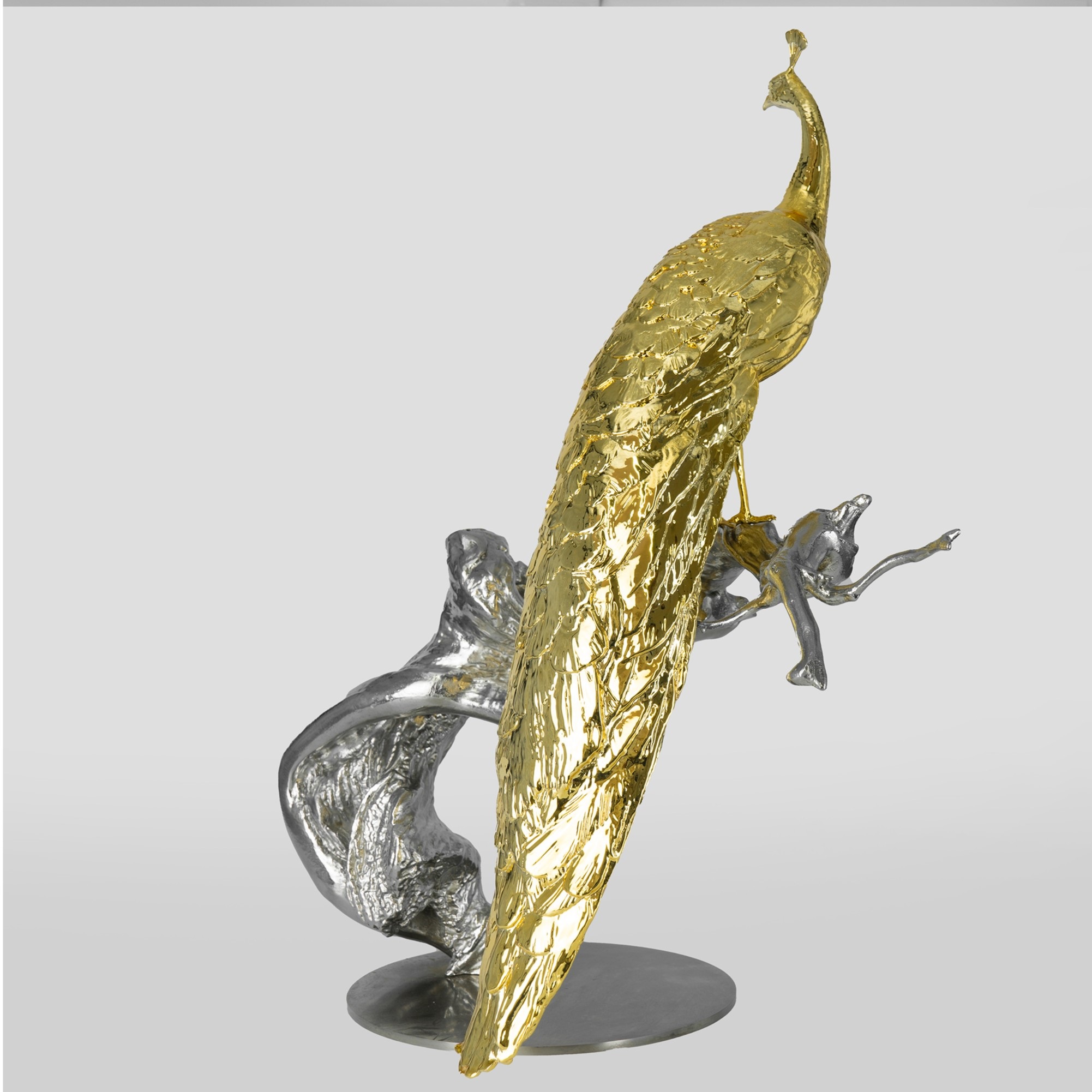 A Peacock Sculpture Representing A Bright Future