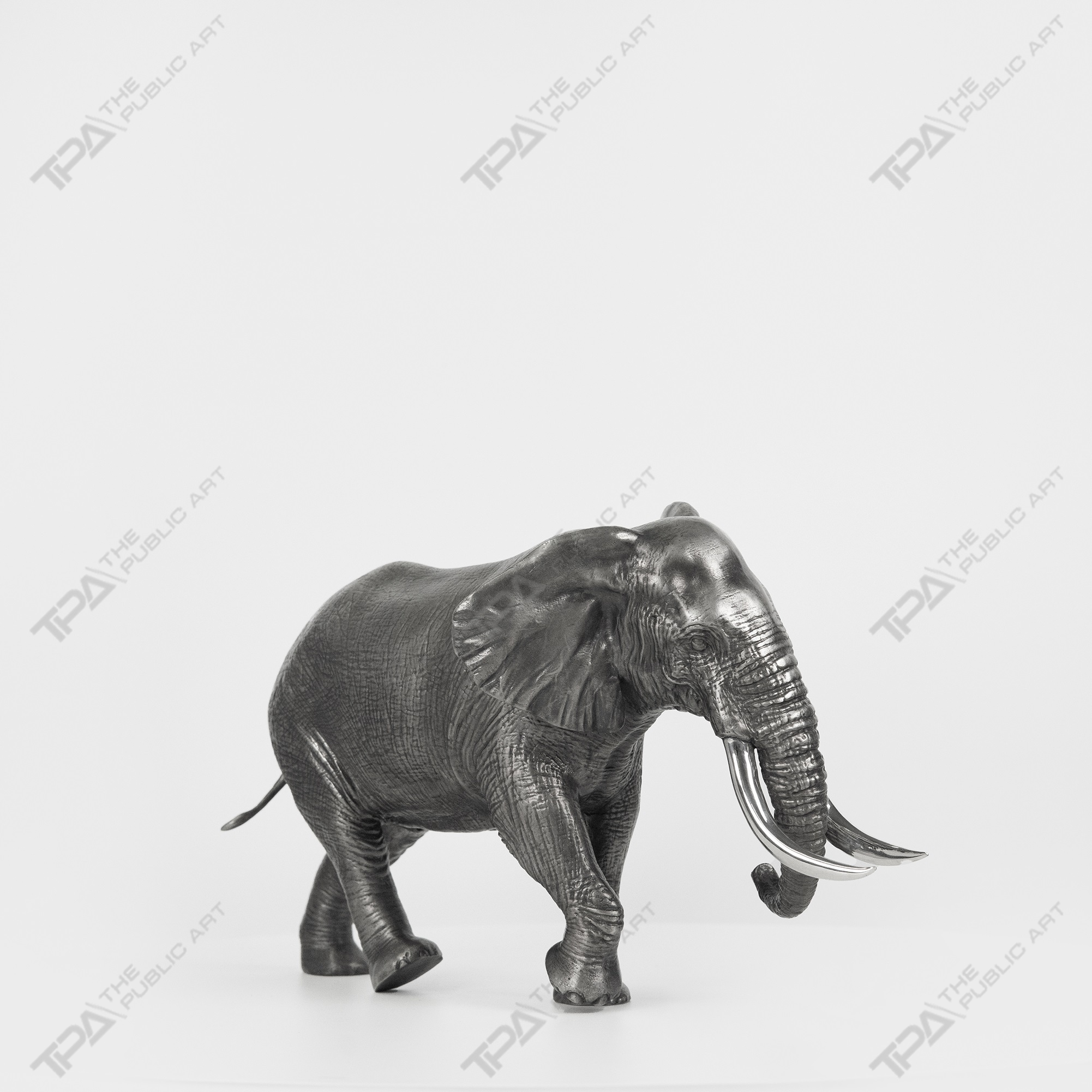 Asian male elephant art sculpture