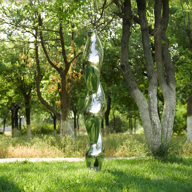 Large Outdoor Stainless Steel Sculpture Chant