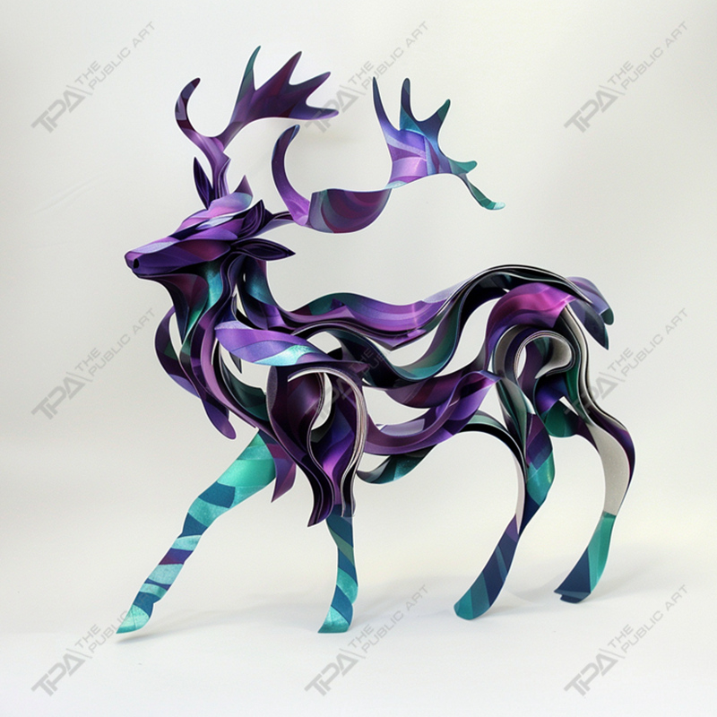 Slatted Design Animal Sculpture Deer