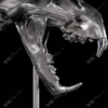 Stainless Steel Tiger Skull Sculpture