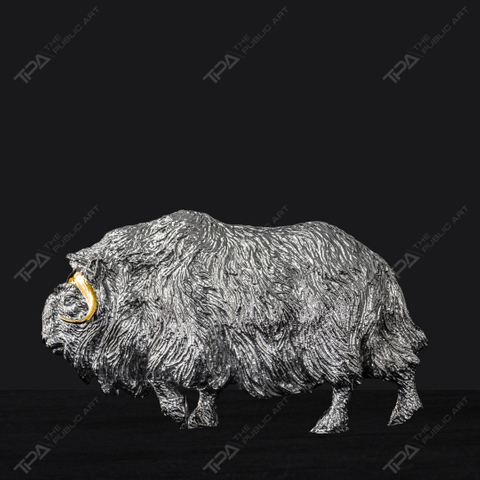 Musk Ox Art Sculpture 