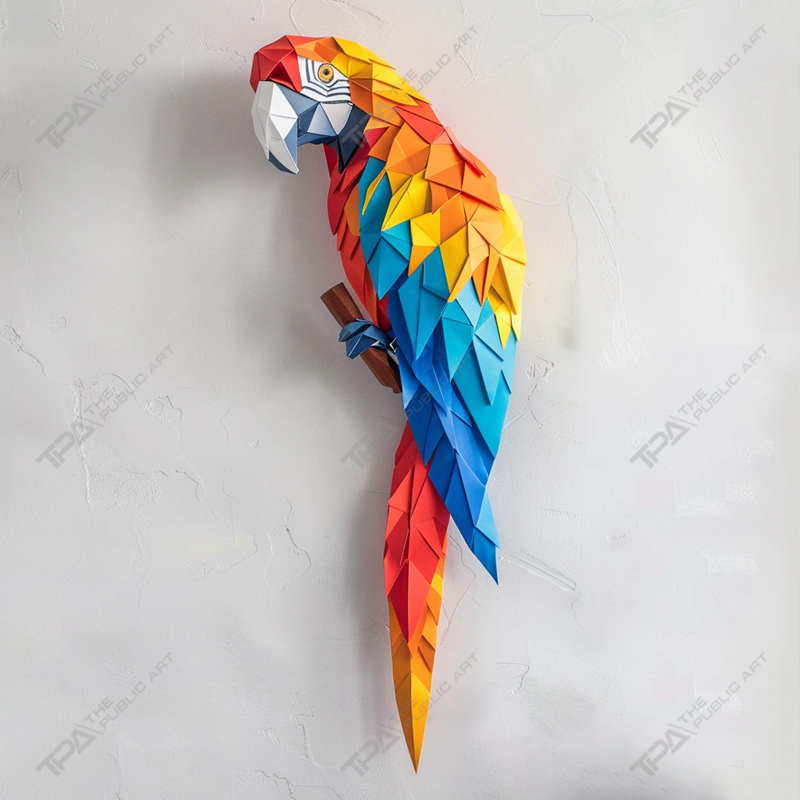 Origami Animal Sculpture Parrot