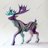Slatted Design Animal Sculpture Deer