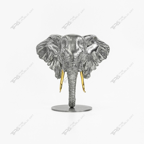 Elephant Head Craft Sculpture