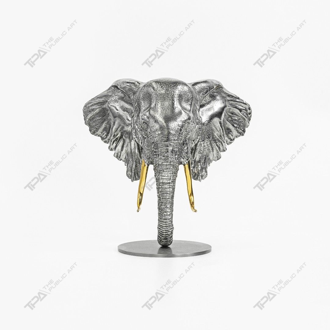Elephant Head Craft Sculpture