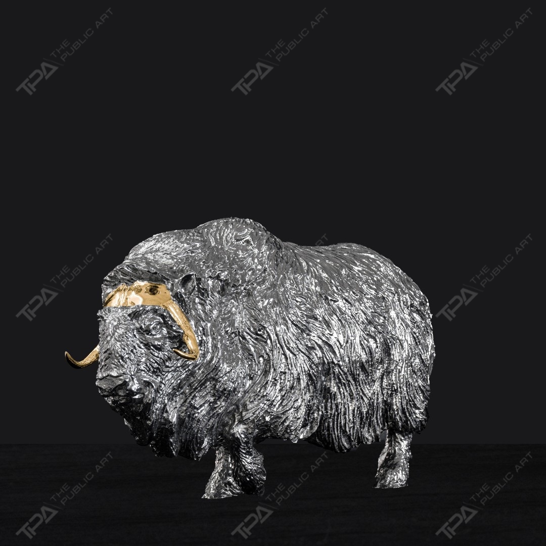 Musk Ox Art Sculpture 