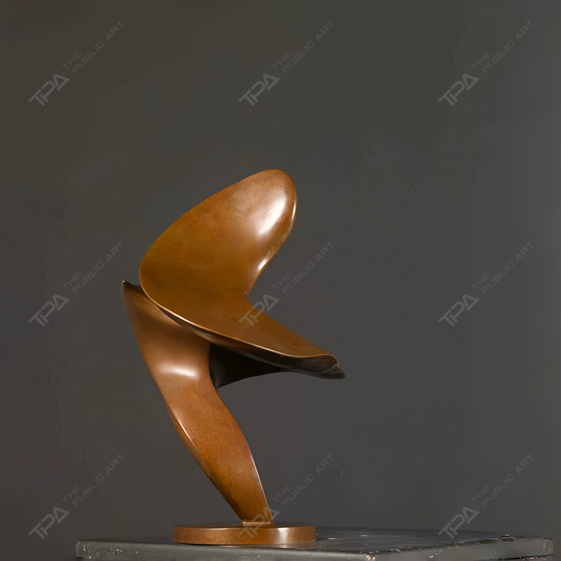 Bronze Sculpture Flying Like A Startled Swan