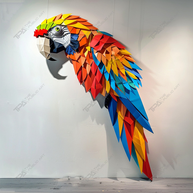 Origami Animal Sculpture Parrot