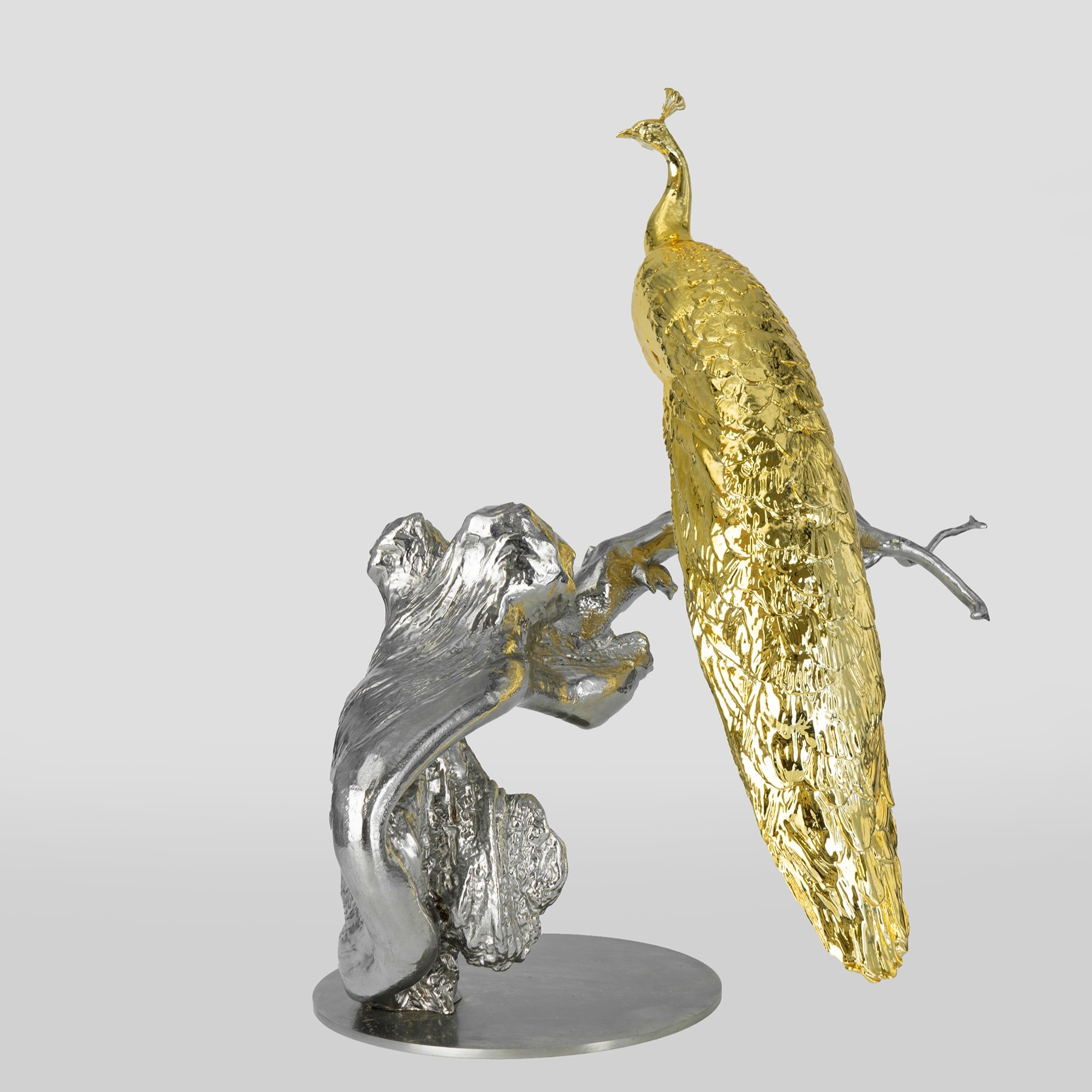 A Peacock Sculpture Representing A Bright Future