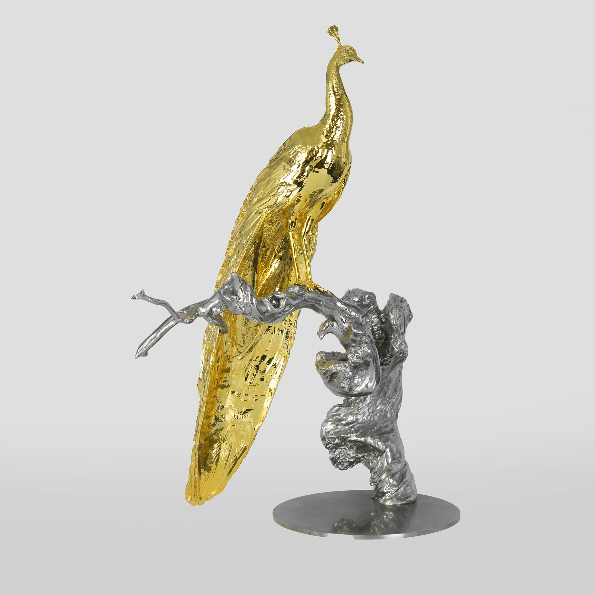A Peacock Sculpture Representing A Bright Future