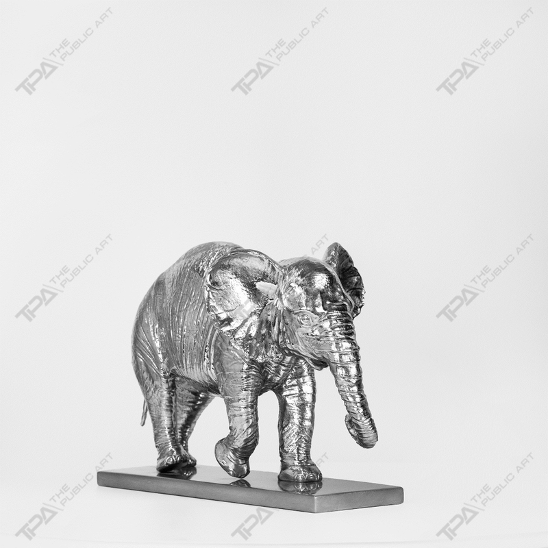 The Version of The Asian Female Elephant with A Base