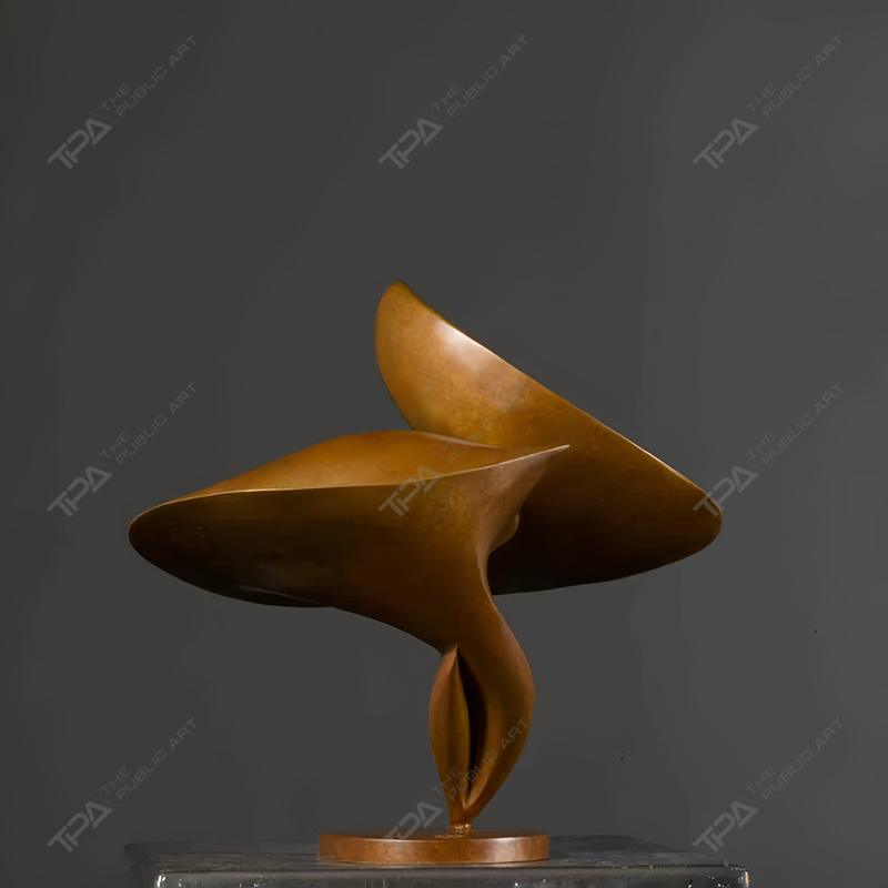 Bronze Sculpture Flying Like A Startled Swan