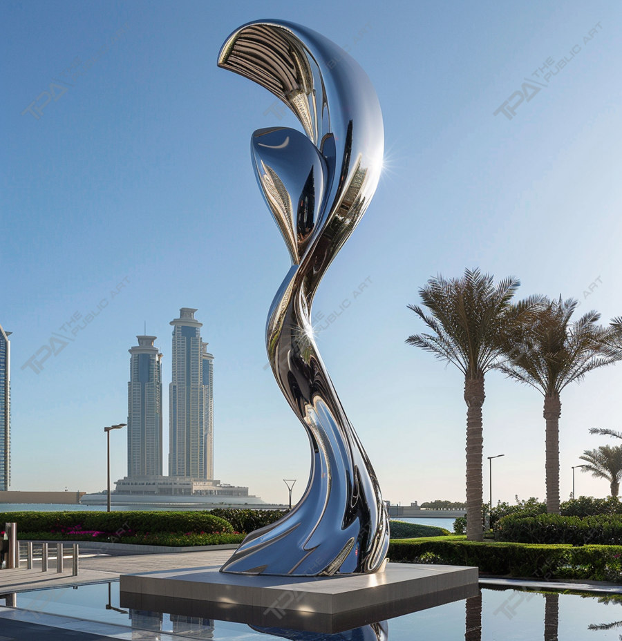 steel urban sculpture
