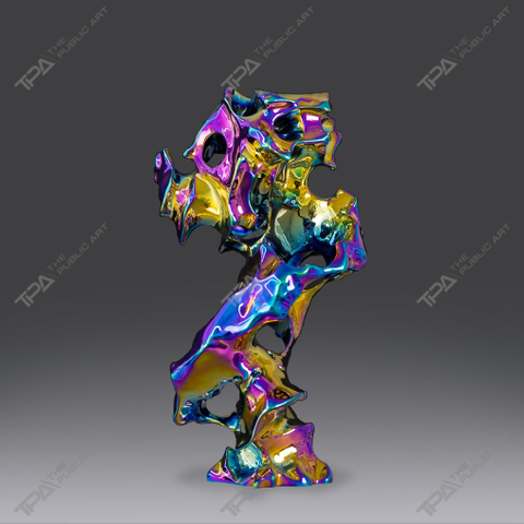 Seven-color Taihu Stone Sculpture