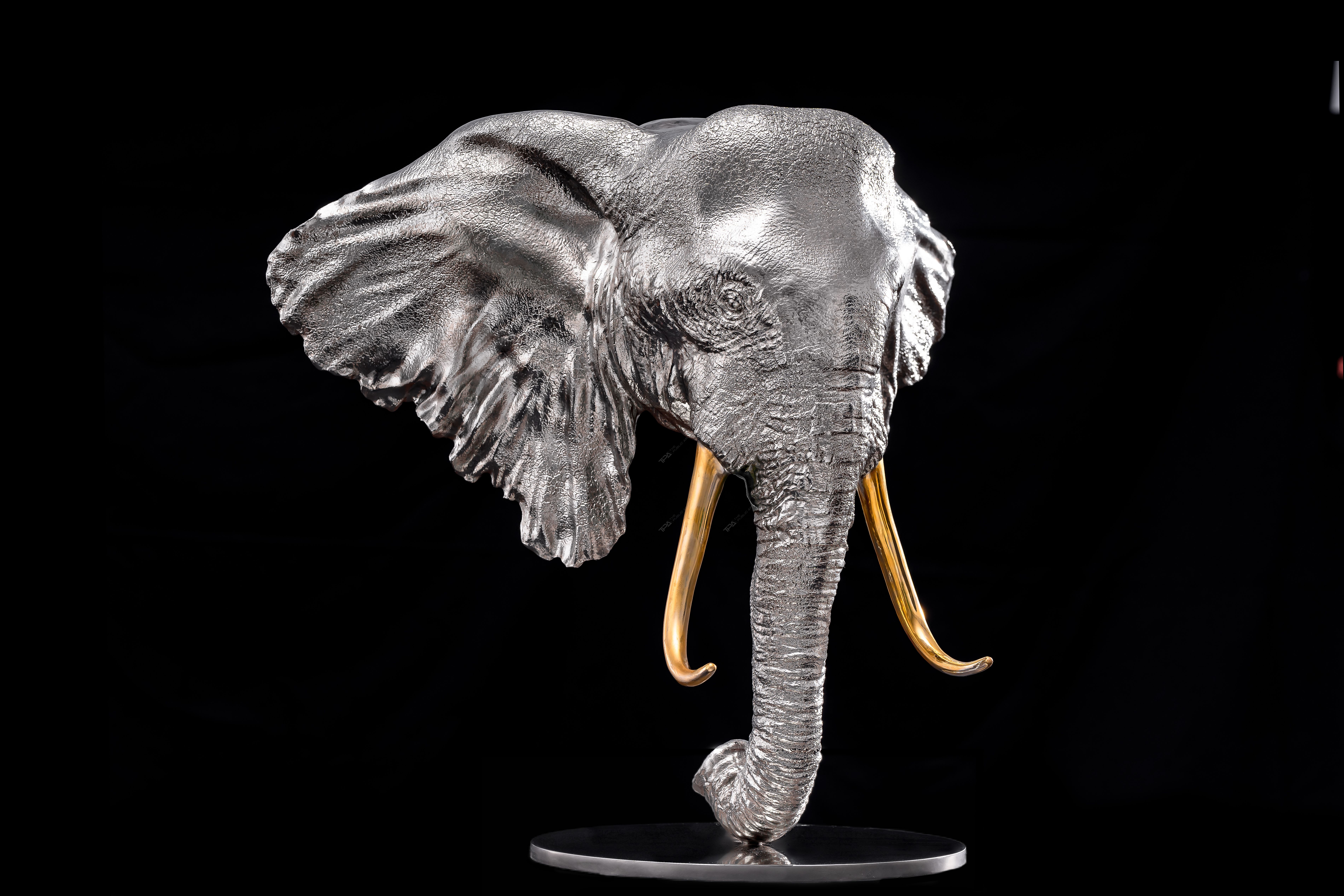 Elephant Head Craft Sculpture