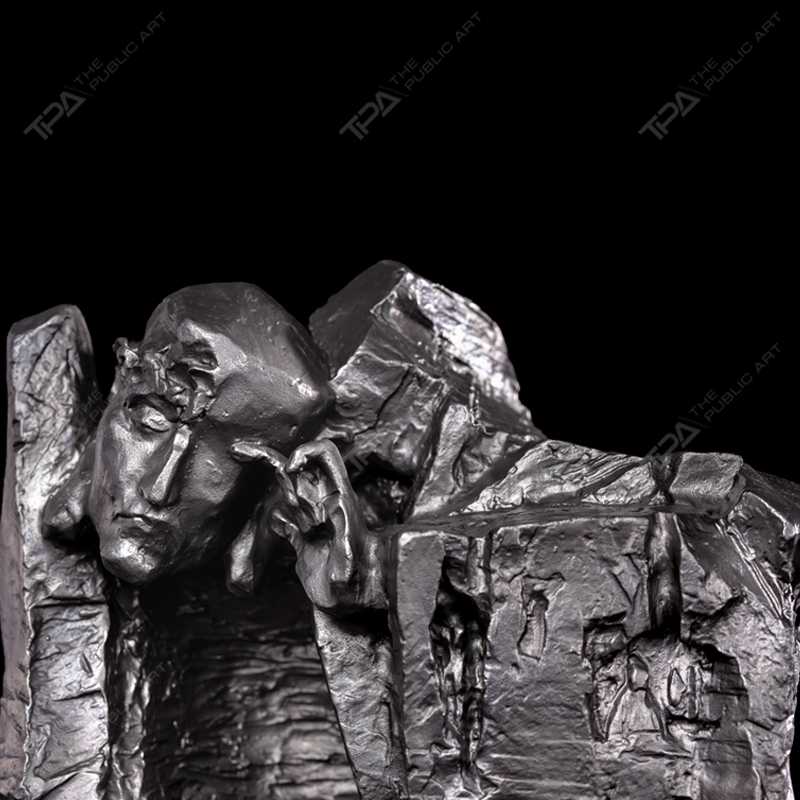 Contemplating The Arhat Sculpture