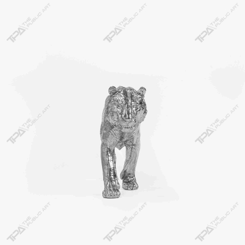 Stainless Steel Tiger Art Sculpture