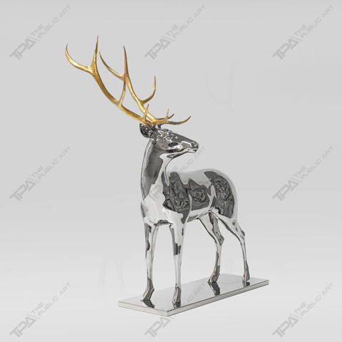 Artistic Fawn Sculpture of The Melodious Call of Deer