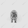 Hippopotamus Art Stainless Steel Sculpture