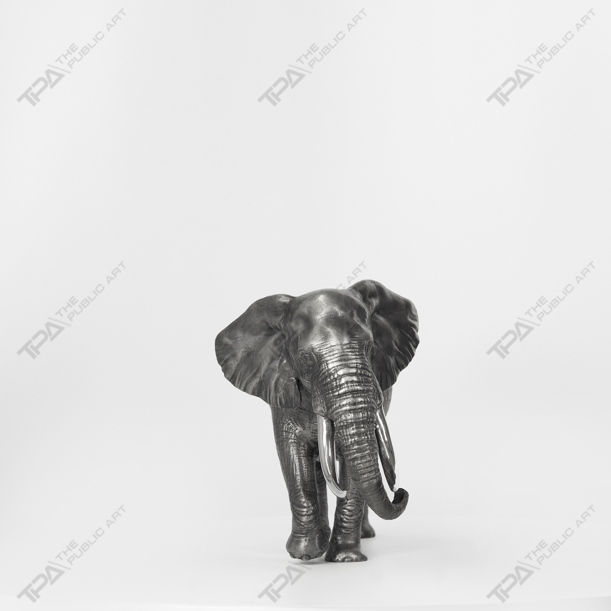 Asian male elephant art sculpture